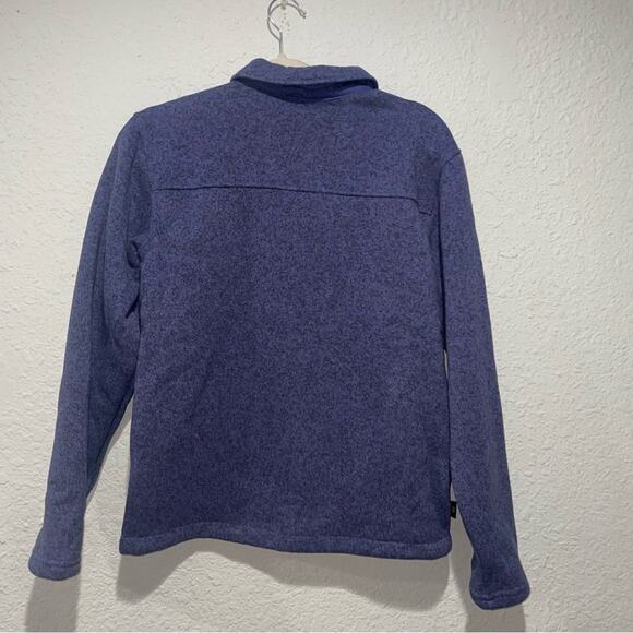NWT The North Face Sweater Fleece Button Down Jacket in Blue XL 14/16 - Picture 7 of 7